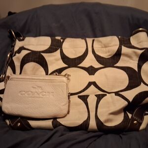 Coach Black and Cream Women's Bag